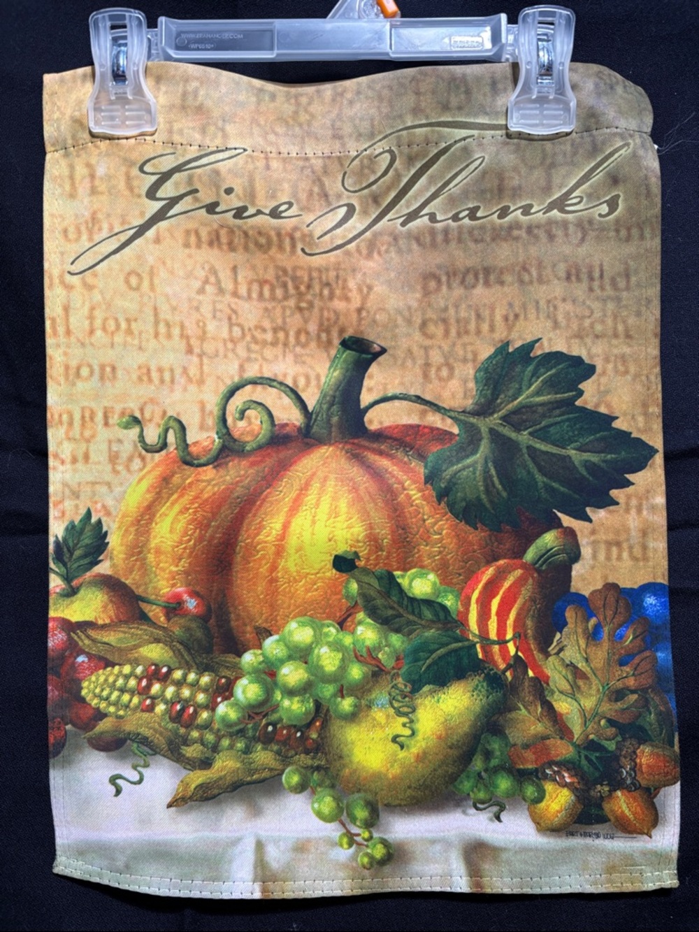 Give Thanks Pumpkin & Harvest Fruit Kitchen Towel